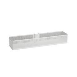 elfa Top Track System - Medium Mesh Basket for Door & Wall Racks - 435 x 104 x 70mm - White