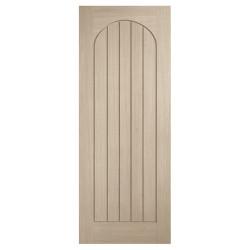 LPD Mexicano Arched 5 Panel Pre-Finished Solid Internal Door - 1981 x 686 x 35mm - Blonde Oak