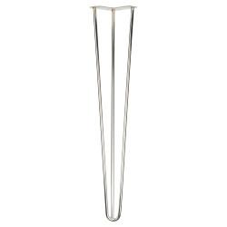 Altro Hairpin Leg - 3 Pin - 700mm Height - Chrome - Pair
