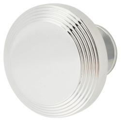 Heritage Brass by M Marcus Ridge Round Cabinet Knob - 38mm Diameter - Polished Chrome