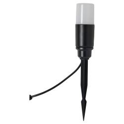Forum Zink Daw 2W LED Solar Ground Spike Garden Light Kit - IP65 - 4000K/RGB - Black - Pack of 4