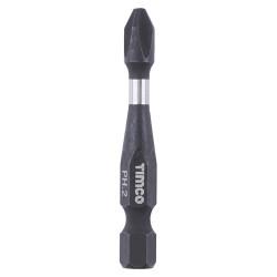 TIMCO X6 Impact Driver Bits - Phillips - PH2 - 50mm Length - Pack of 5