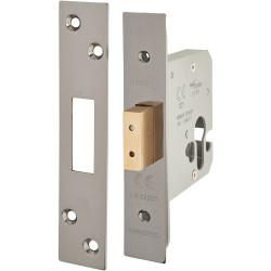 Altro Architectural Euro Profile Deadlock - 78mm Case - 57mm Backset - Black Nickel