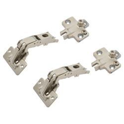 Blum Slide On MODUL Cabinet Hinge Pack - 170° - Sprung - Overlay - Zinc Plated - Pair