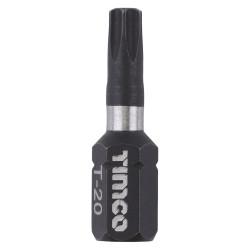 TIMCO X6 Impact Driver Bits - Torx - T20 - 25mm Length - Pack of 10