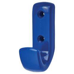 Hoppe AR618 Nylon Single Coat Hook Face Fix - 62 x 20 x 35mm - Cobalt Blue