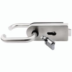 Lever Lock Set for Glass Doors - To Suit Non-Timber Frame