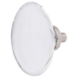 Altro Globe Glass Cabinet Knob - 44mm Diameter - Satin Nickel