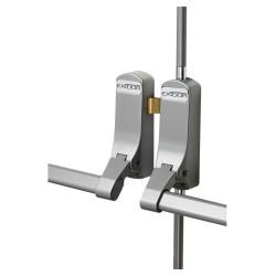Exidor 285 Rebated Double Door Panic Bar Set - Timber Door