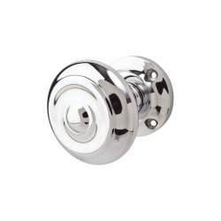 Heritage Brass by M Marcus Polished Chrome Mortice Door Knob - 57mm Rose Diameter - Aylesbury Range