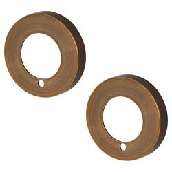 Jigtech Privacy Rose Cover - 52mm Diameter - Antique Brass