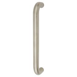 Touchpoint Satin Stainless Steel 19mm D-Bar Door Pull Handle - Bolt Fix - 225mm Centres