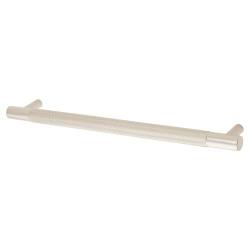 Alexander & Wilks Brunel 13mm Knurled T-Bar Cabinet Pull Handle - 192mm Centres - Polished Nickel