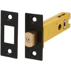 Altro 5mm Tubular Bathroom Deadbolt - 103mm Case - 82mm Backset - Square - Matt Black