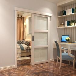 Klug Sliding Door Gear Kit with Pelmet & Post - 2000mm Track - 60kg Max Door Weight - Unpainted