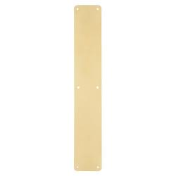 Hampstead Solid Brass Plain Finger Plate - 450 x 75 x 1.5mm - Polished