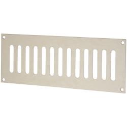 Altro Plain Slotted Vent - 242 x 89mm - 4370mm² Free Air Flow - Satin Stainless Steel