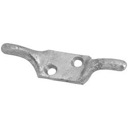 Twin Horn Cleat Hook - 100mm Length - Galvanised