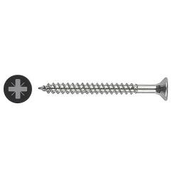 Pozi Countersunk Wood Screws - 10 x 3" - Zinc Plated - Pack of 100