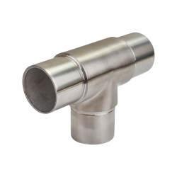 SWR Balustrade 3 Way Equal Tee - 304 Brushed Satin Stainless Steel