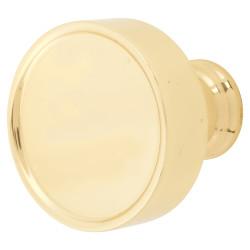 Heritage Brass by M Marcus Florence Round Cabinet Knob - 32mm Diameter - Polished Brass