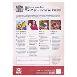 Altro Health and Safety Law Poster - 297 x 420mm