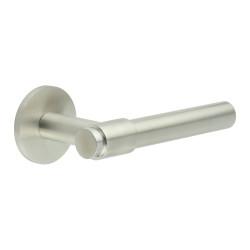 CRES by Frelan Satin Stainless Steel Fixed Dead Door Handles on Round Rose - CR-103 Range