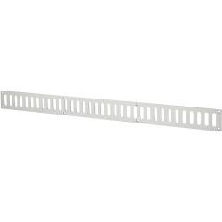 Touchpoint Plain Slotted Vent - 600 x 51mm - 6650mm² Free Air Flow - Satin Aluminium