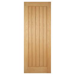 LPD Mexicano 5 Panel Pre-Finished Solid Internal Door - 1981 x 686 x 35mm - Oak