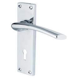 Touchpoint Polished Chrome 3 Lever Sashlock Door Handles Pack - Rimini Range