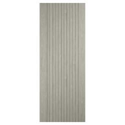 LPD Sydney 11 Panel Pre-Finished Laminate Semi-Solid Internal FD30 Fire Door - 1981 x 838mm - Grey