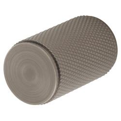 Carlisle Brass Knurled Cylinder Cabinet Knob - 18mm Diameter - Anthracite Grey