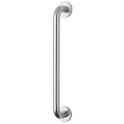 Touchpoint Satin Stainless Steel 19mm D-Bar Door Pull Handle on Rose - Screw Fix - 300mm Centres