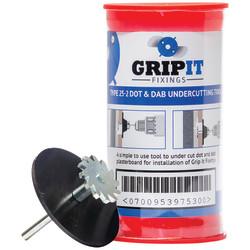 Grip It Dot and Dab Undercutting Tool Kit - Blue - 25mm