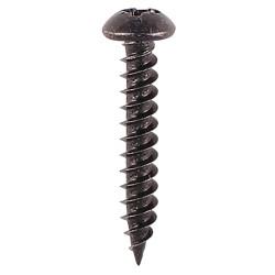 TIMCO Blackjax Pozi Round Head Wood Screws - 6 x 1" - Exterior Black Organic - Pack of 200