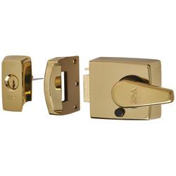 ERA BS8621:2007 Keyless Egress Nightlatch - 60mm Backset - Polished Brass Case/Cylinder