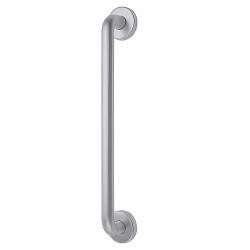 Altro Satin Aluminium 19mm D-Bar Door Pull Handle on Rose - Screw Fix - 425mm Centres