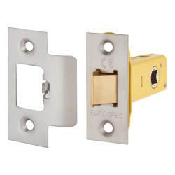 Altro Heavy Duty Tubular Latch - 65mm Case - 44mm Backset - Square - Satin Stainless Steel