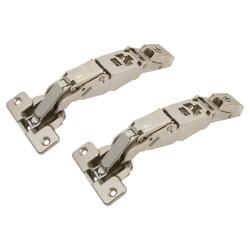 Blum CLIP Top Zero Protrusion Soft Close Cabinet Hinge - 125° - Sprung - Overlay - Zinc Plated -Pair