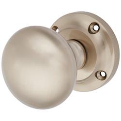 Altro Victorian Mortice Door Knob - 57mm Rose Diameter - Satin Nickel