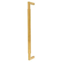 Hampstead PVD Satin Brass 25mm Lines D-Bar Door Pull Handle - Bolt Fix - 450mm Centres