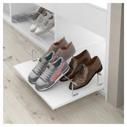 Altro Wire Frame Shoe Rack - 100 x 530 x 40mm - Fixed - Chrome