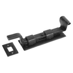 Olde Forge Antique Black Iron Necked Barrel Bolt - 190 x 50mm