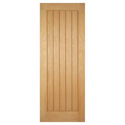 LPD Mexicano 5 Panel Pre-Finished Solid Internal Door - 1981 x 458 x 35mm - Oak