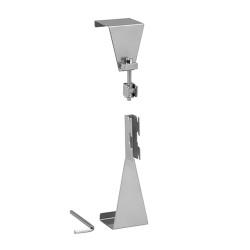 elfa Top Track System - Over Door Hook - 150 x 68 x 40mm - Platinum