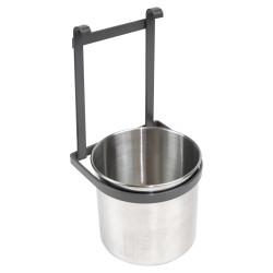 Emuca Titane Kitchen Wall Hanging Profile Cutlery Holder - Anthracite Grey