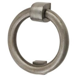 Olde Forge Ring Door Knocker - Polished Iron - 110 x 107mm