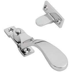 Altro Cast Victorian Wedge Casement Window Fastener - Reversible - Polished Chrome