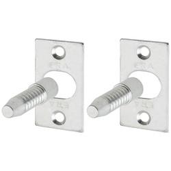 ERA Door Hinge Bolt - 48 x 10mm - Satin Chrome - Pack of 2