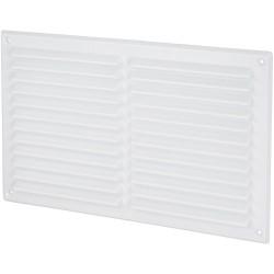 Louvre Vent - 271 x 171mm - 17760mm² Free Air Flow - White Plastic